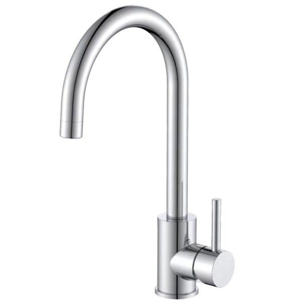 Rostfritt stål krom kök kran